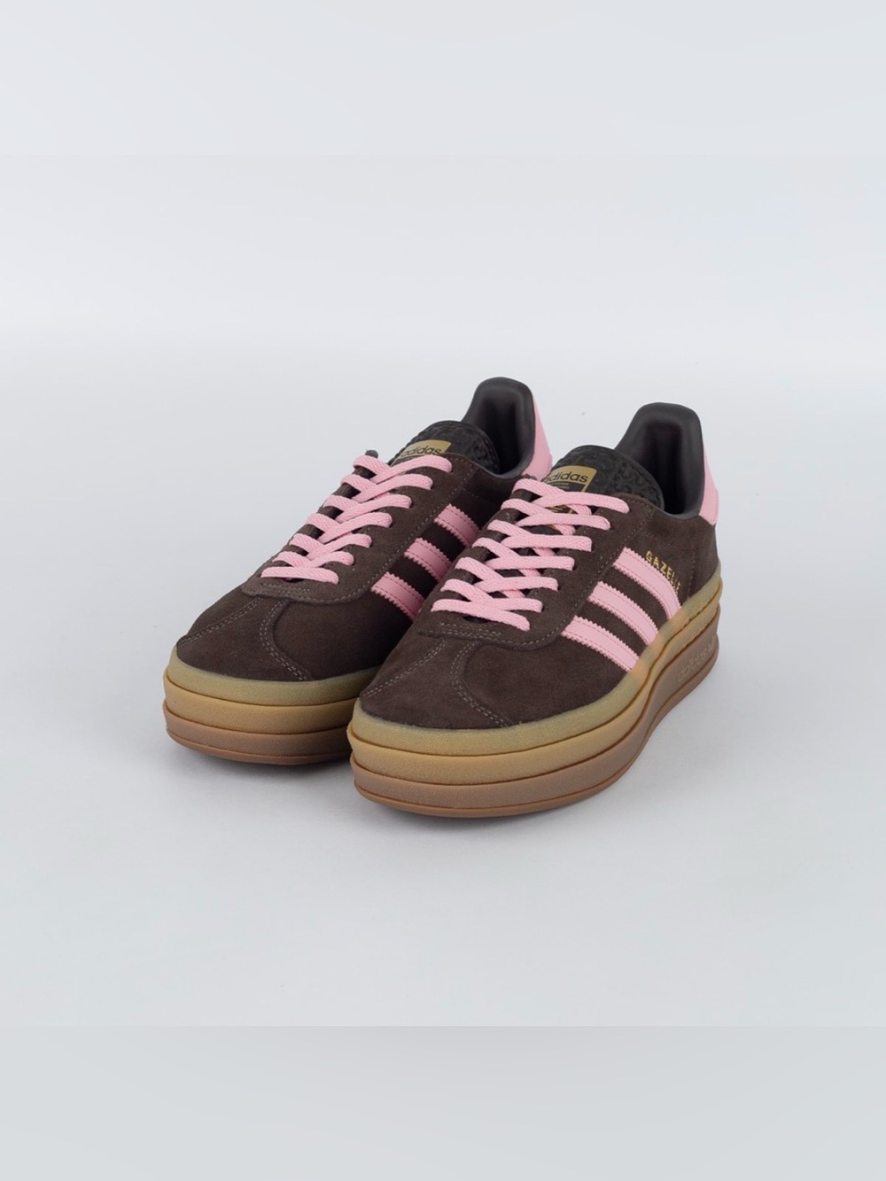 NWT adidas Gazelle Bold IH6786 Aurora Coffee Pink Platform Sneakers - Picture 9 of 10